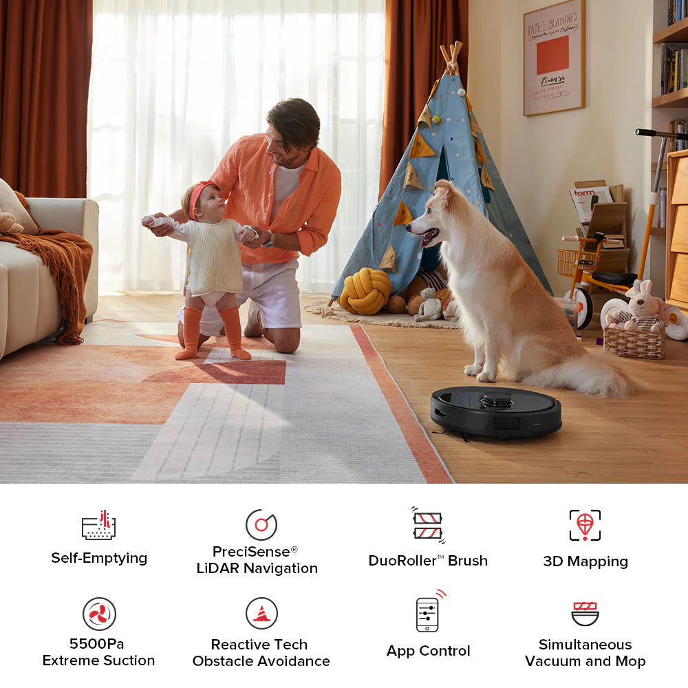 Robot Vacuum and Mop with Auto-Empty Dock W572779