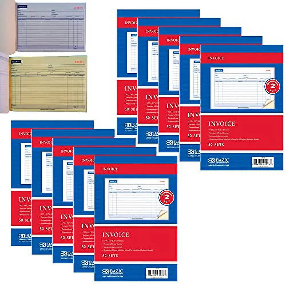 Carbonless Invoice Receipt Book 2 Part 50 Sets N534