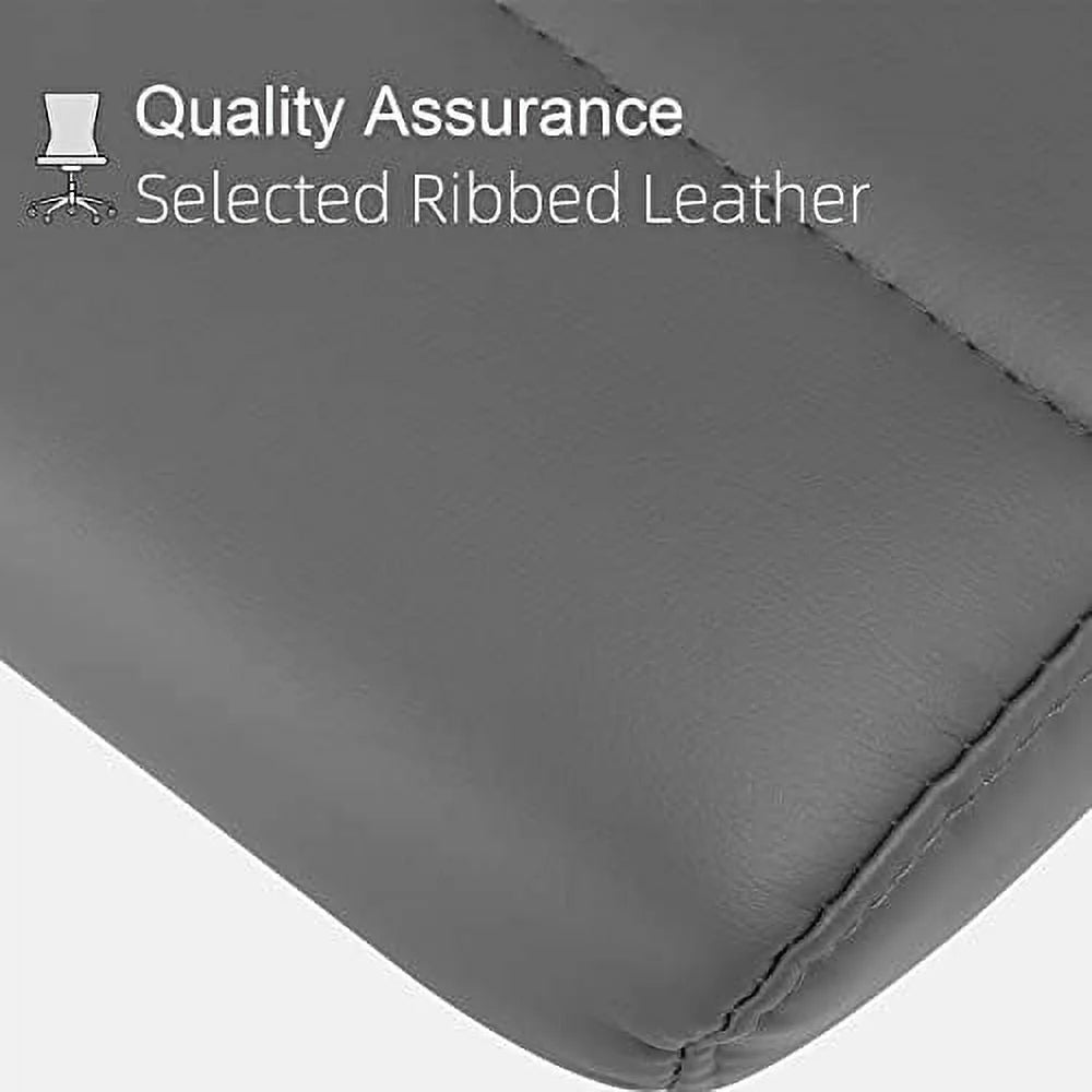 Armless Leather Swivel Office Chair R7146