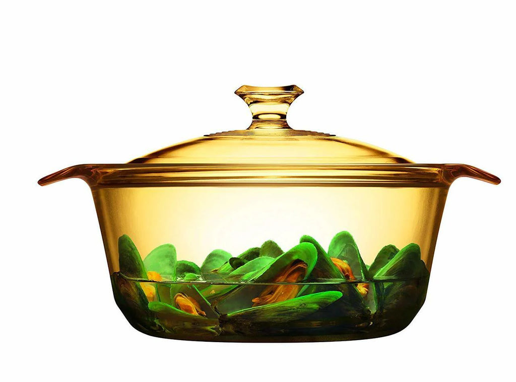 2.8L Glass Casserole with Glass Cover W224