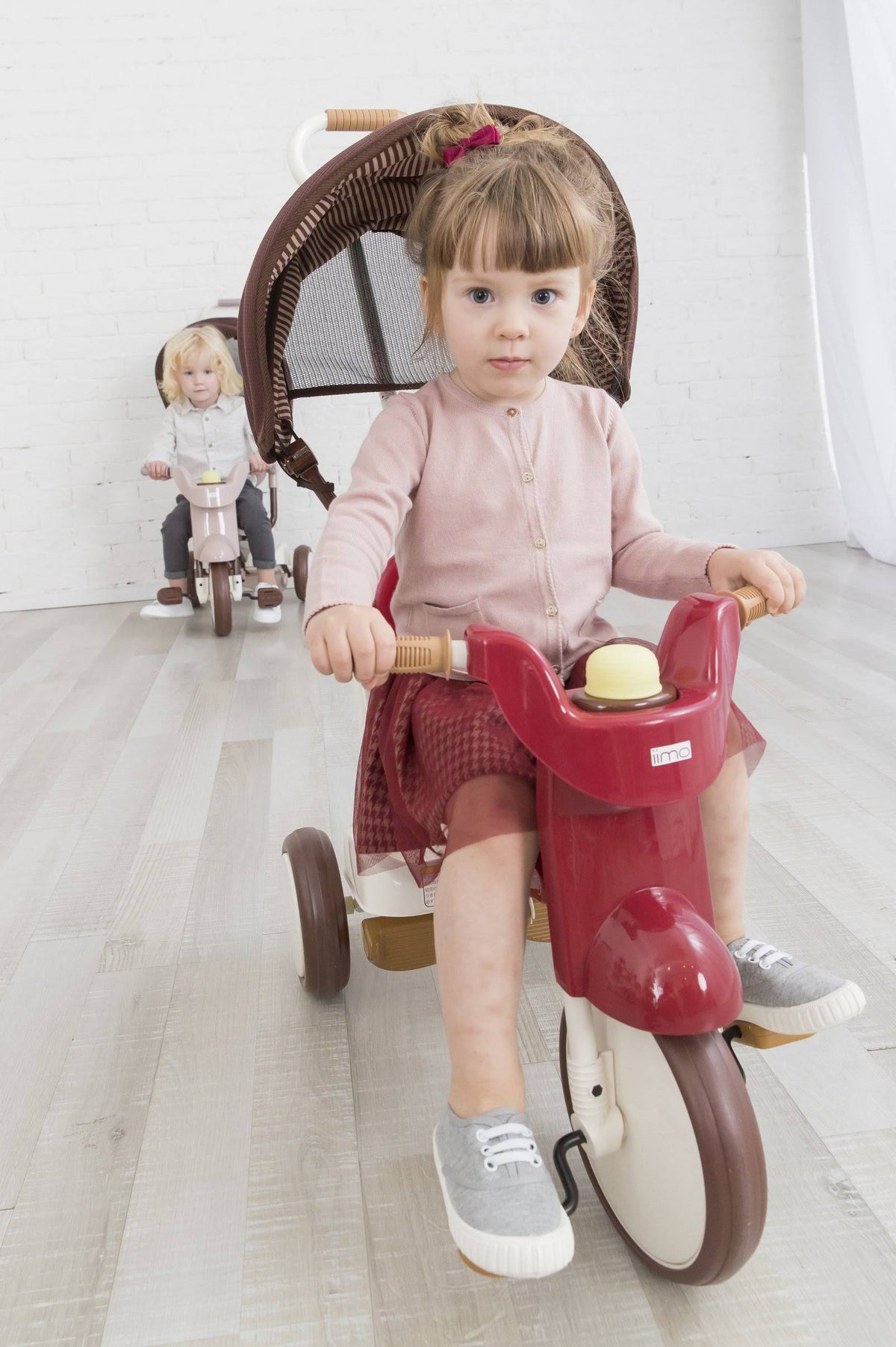 3-in-1 Folding Tricycle with Canopy White B888543