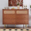 6 Drawer Rattan Dresser F781