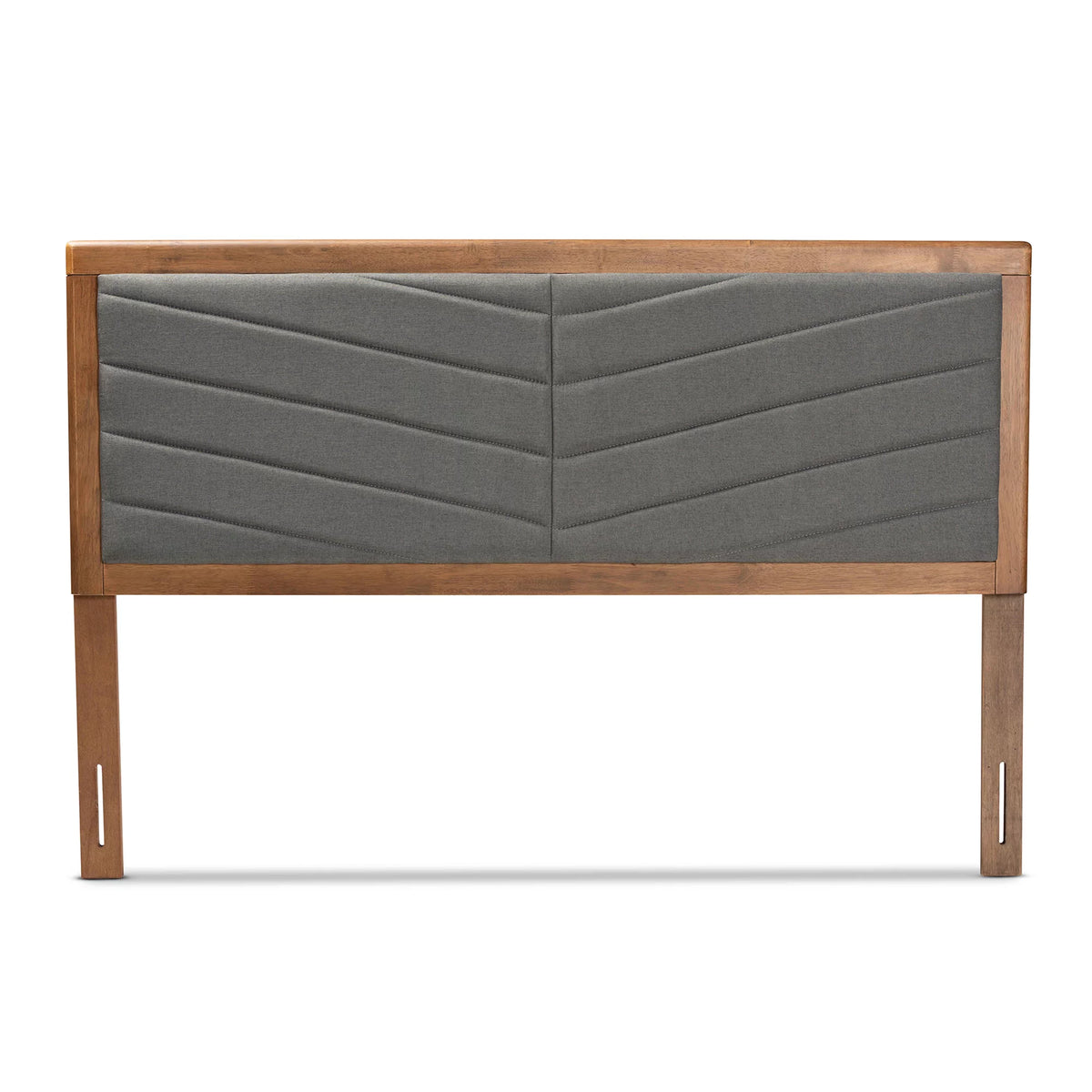 Dark Grey Fabric Upholstered Full Size Headboard Y5345