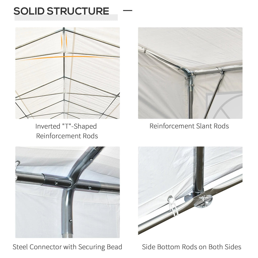 40'x20' Heavy Duty White Party Tent Canopy X14682