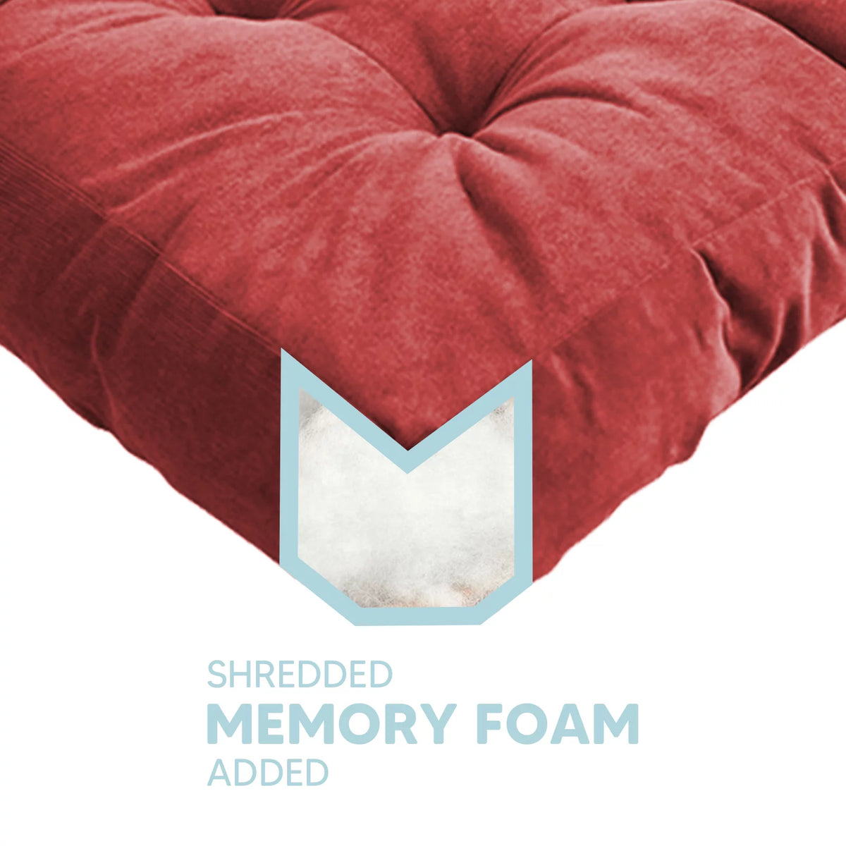 Rose Red 2 Pack 22" Large Floor Pillow Q190