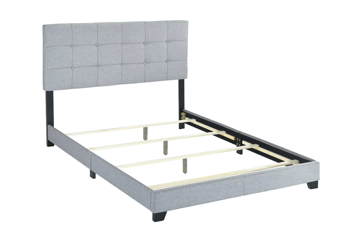 Gray Queen Panel Bed A7359