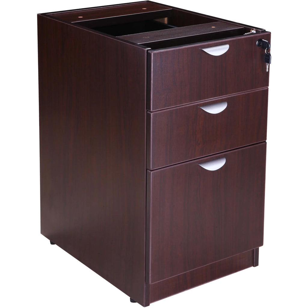 Mocha 71-Inch U-Shape Desk with File Storage Pedestal and Hutch S5815