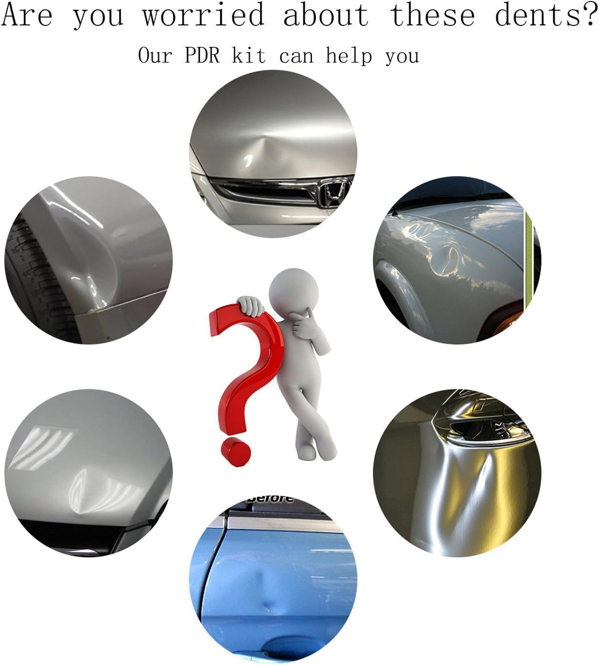 Dent Repair Kit with LED Light Board and Storage Bag T662