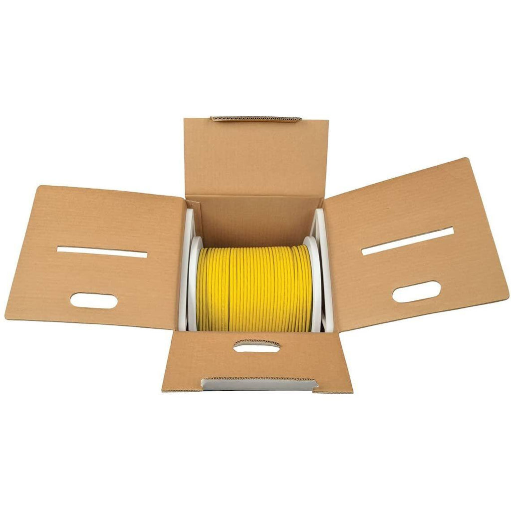 1000ft Cat6 Gigabit Bulk Cable Solid Core CMR PVC Yellow I658