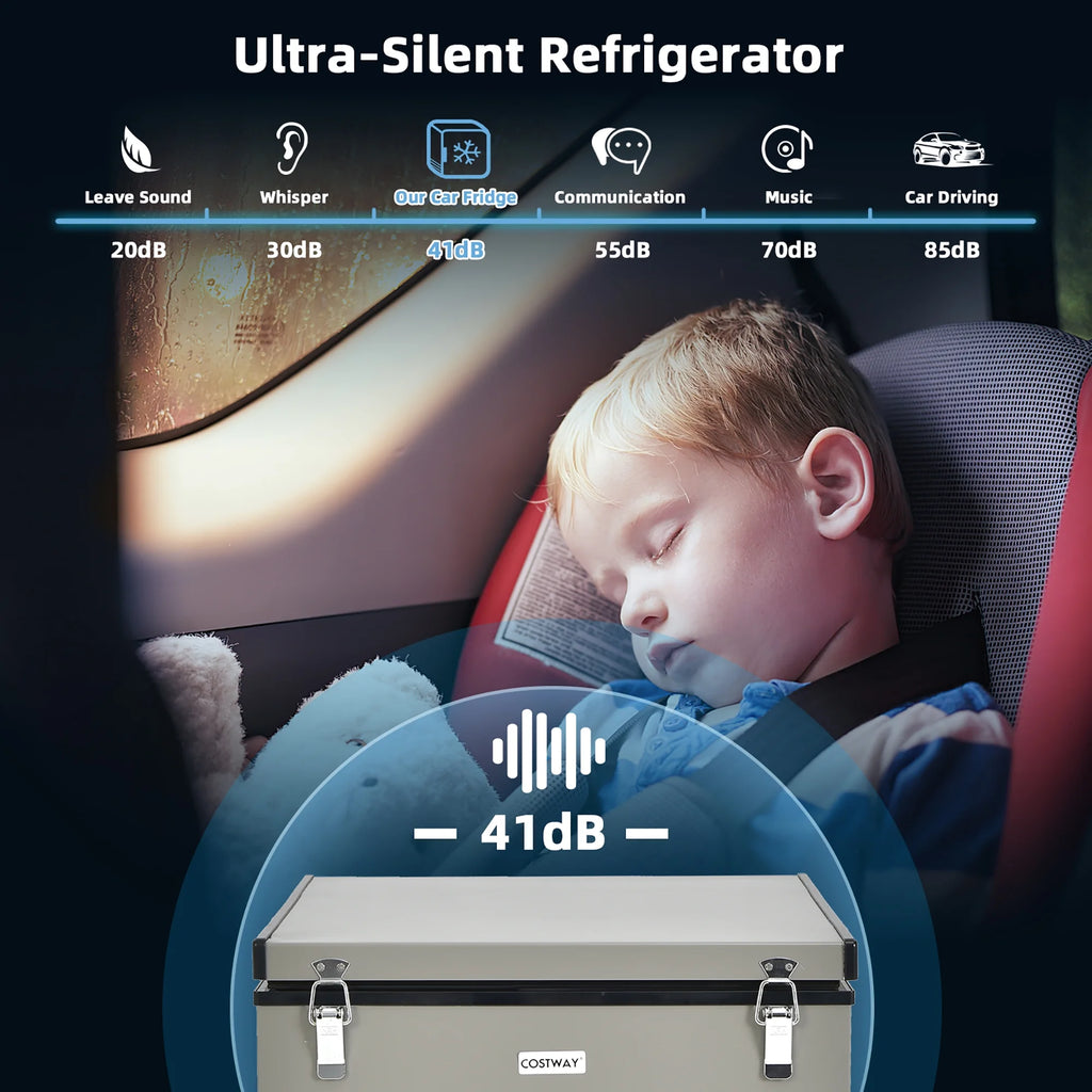 68 Quart Portable Car Refrigerator Freezer N7668