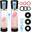 Electric Penis Enlarge Vacuum Pump with 4 Suction Intensities Black M9122