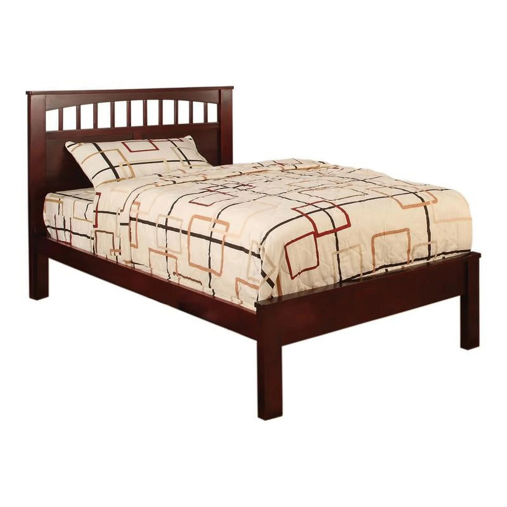 Cherry Wood Platform Twin Bed R56484