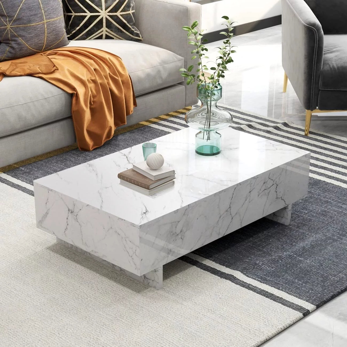 White High Gloss Coffee Table Y96362