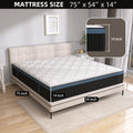 14 inch Full Hybrid Mattress with Gel Memory Foam D44590