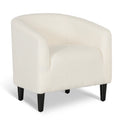 Cream Sherpa Upholstered Accent Chair I795323