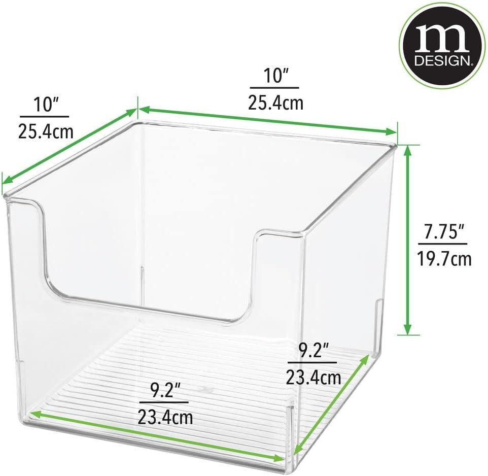 Clear Plastic Storage Organizer Bin 8 Pack L427460
