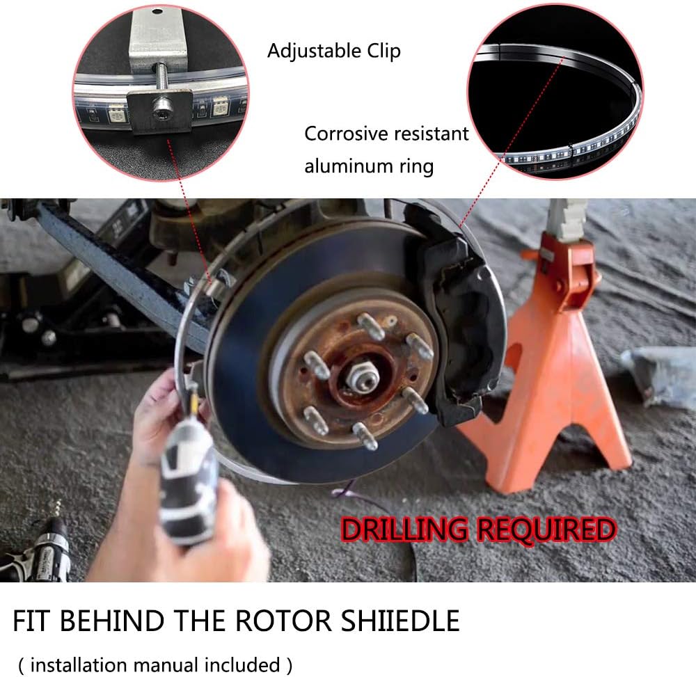 15.5 inch Double Row Wheel Ring Light Kit with Turn Signal R45488