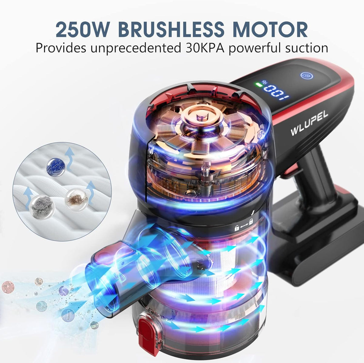 250W Cordless Stick Vacuum Cleaner S451