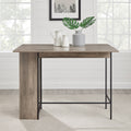 48-Inch Drop Leaf Storage Counter Table K3148