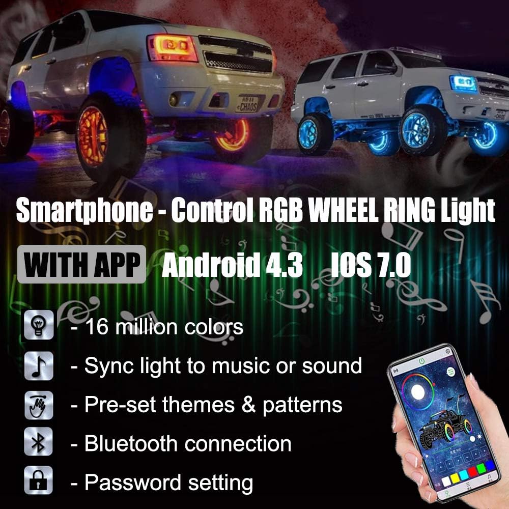 15.5 inch Double Row Wheel Ring Light Kit with Turn Signal R45488