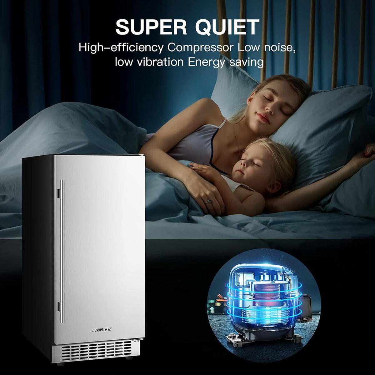 15 Inch Stainless Steel Beverage Refrigerator 100 Cans P70908