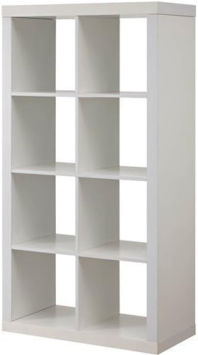 8 Cube Storage Organizer Bookcase White B8076