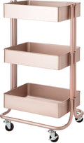 3-Tier Metal Rolling Cart N64111