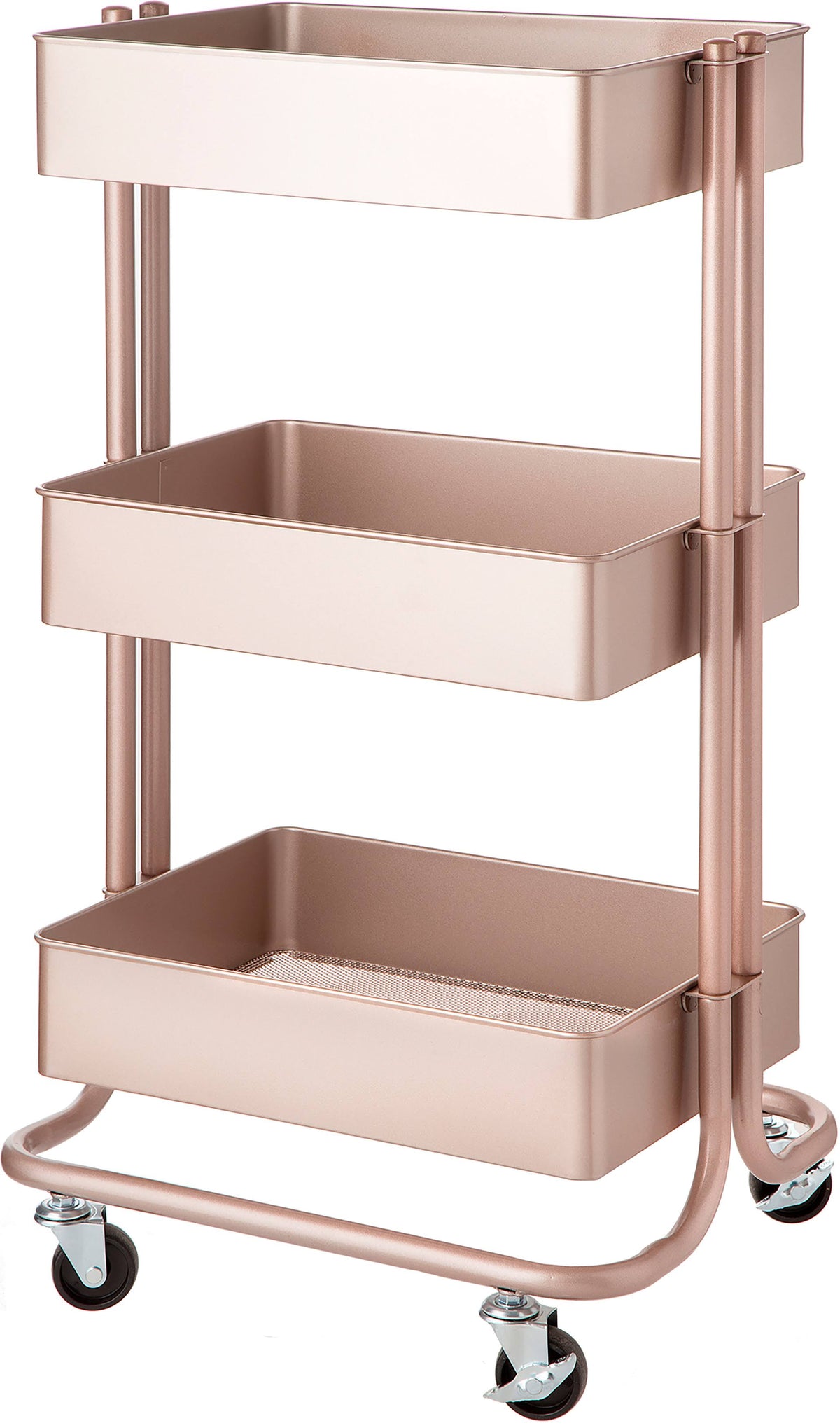 3-Tier Metal Rolling Cart N64111