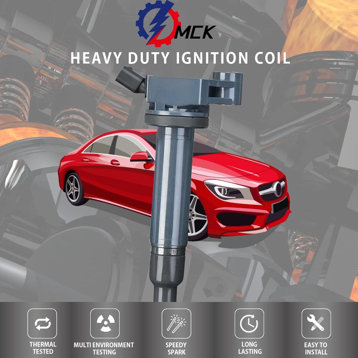 6pcs Ignition Coil Pack and Platinum Spark Plug S233