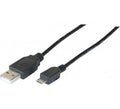 USB 2.0 USB A Micro-USB B Black Cable Q337891