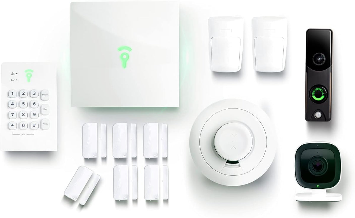 6 Piece Home Security System with Doorbell Camera A6903