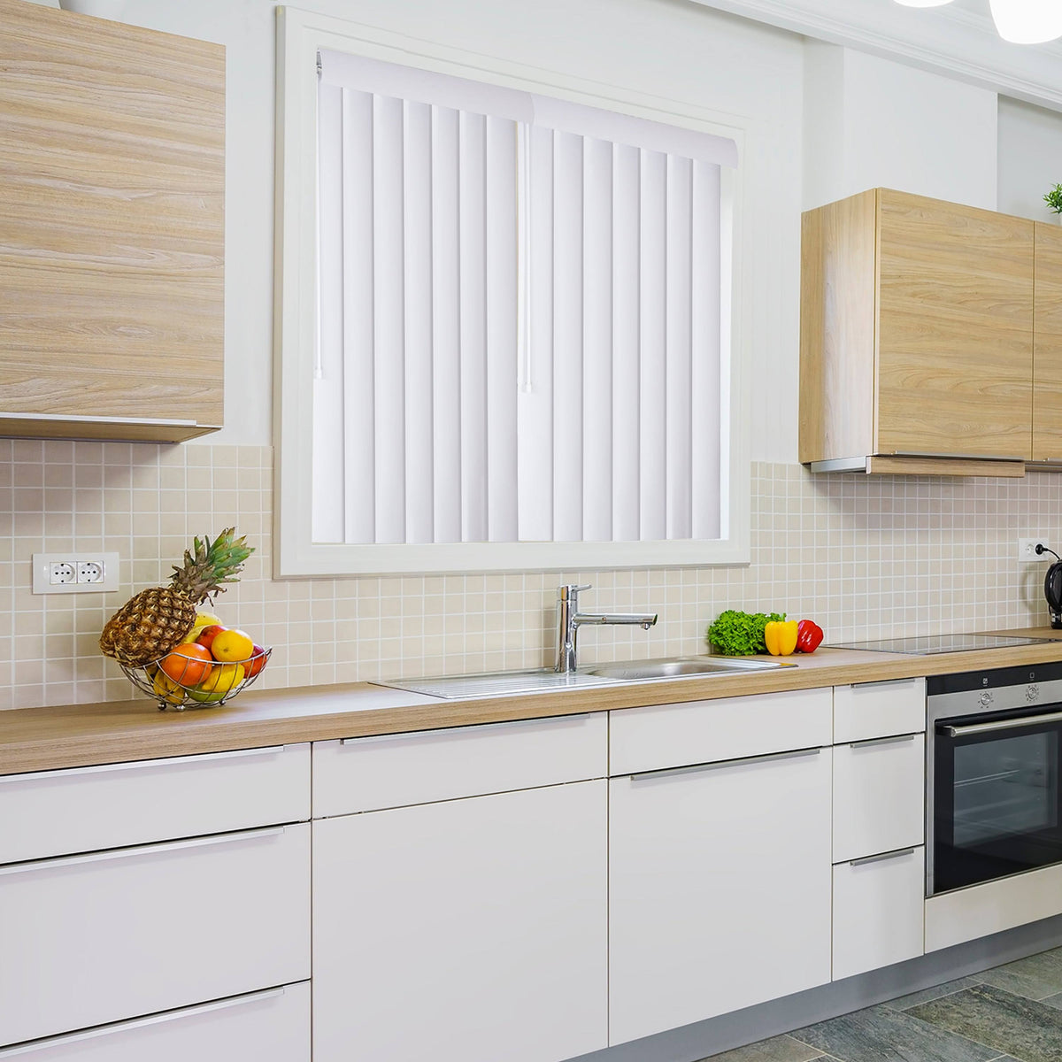 White 72 by 60-Inch Curved Vertical L8971