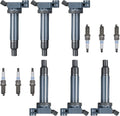 6pcs Ignition Coil Pack and Platinum Spark Plug S233