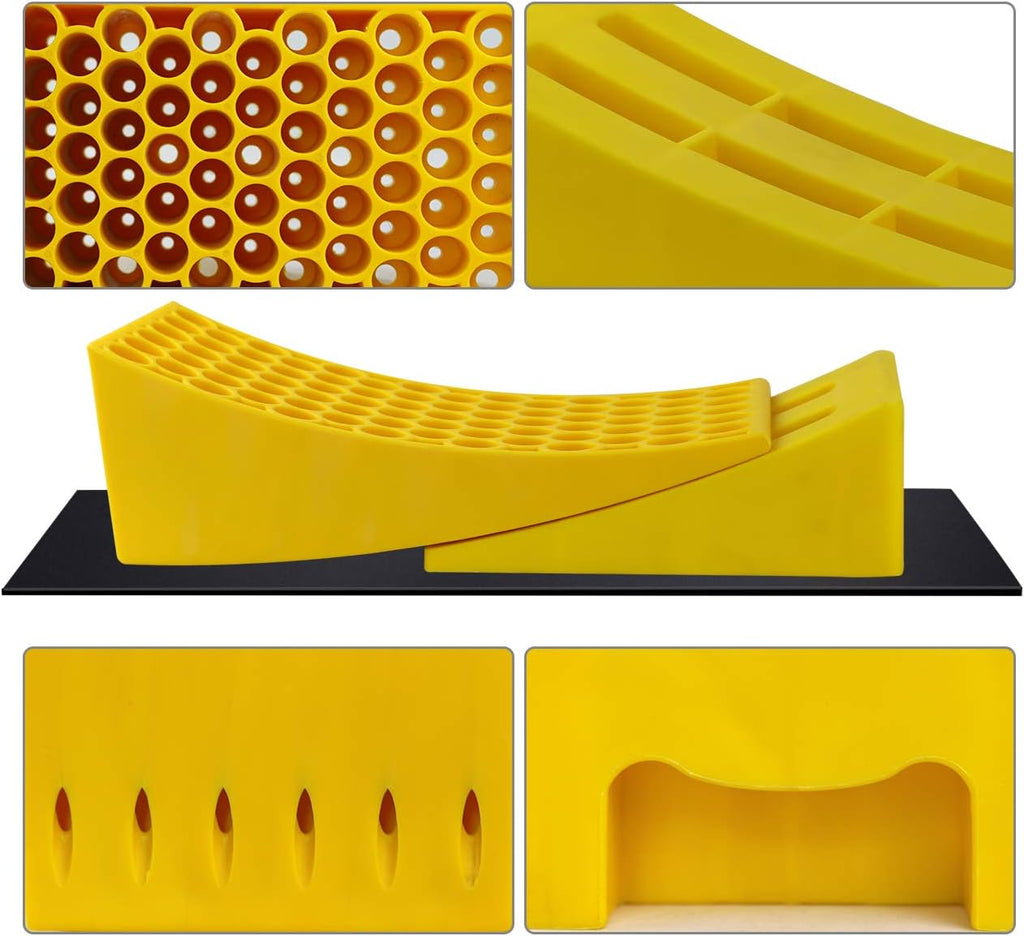2 Pack Camper Leveler with Chocks and Rubber Grip Mats E933482