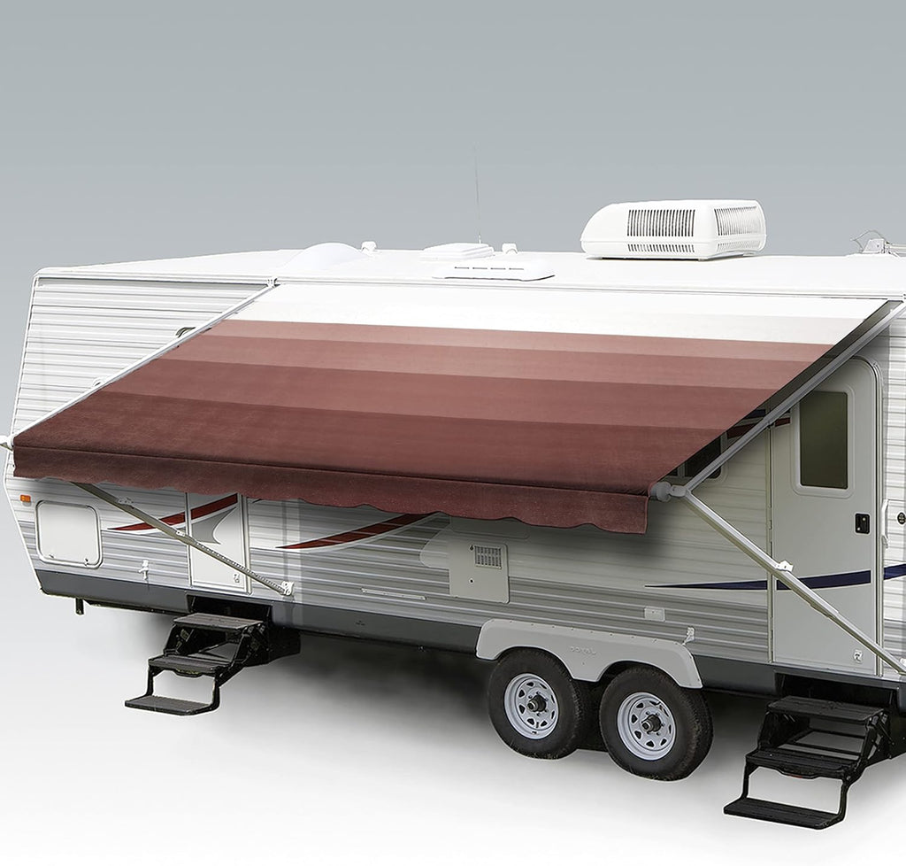 Heavy Duty Weatherproof Vinyl RV Awning Fabric Replacement N733