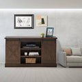 Sliding Barn Door TV Cabinet with Storage and Shelf B8033