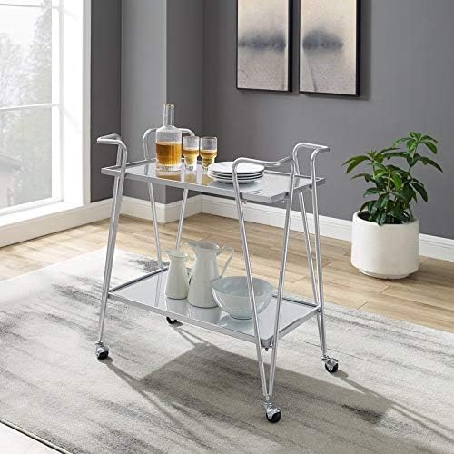 Gold Mid-Century Bar Cart E845