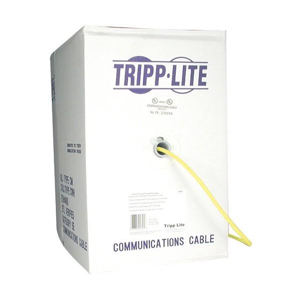 1000ft Cat6 Gigabit Bulk Cable Solid Core CMR PVC Yellow I658