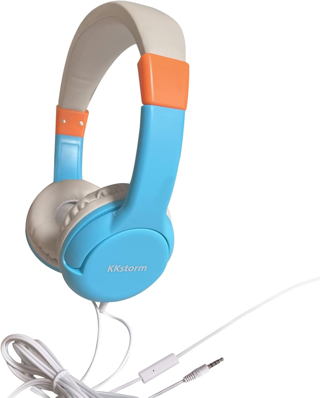 Blue Pink Wired Headphones with Microphone A35882