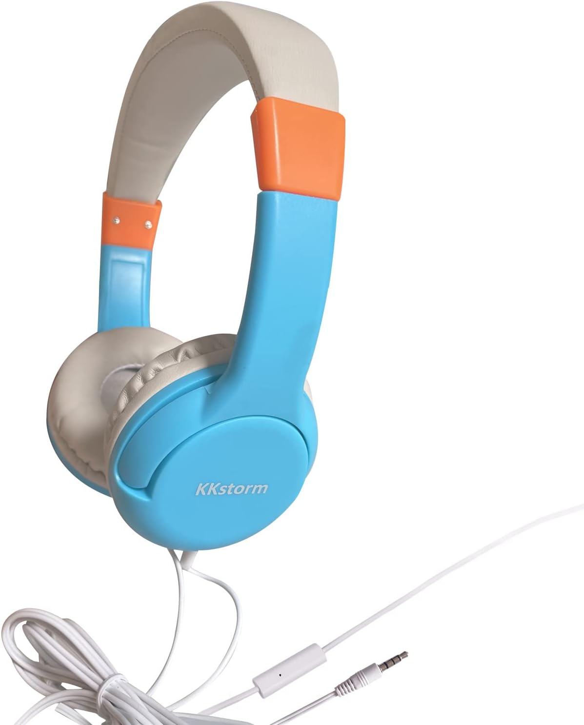 Blue Pink Wired Headphones with Microphone A35882