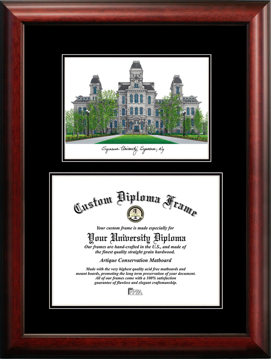 14 x 11 in. Satin Mahogany Diploma Frame G167770