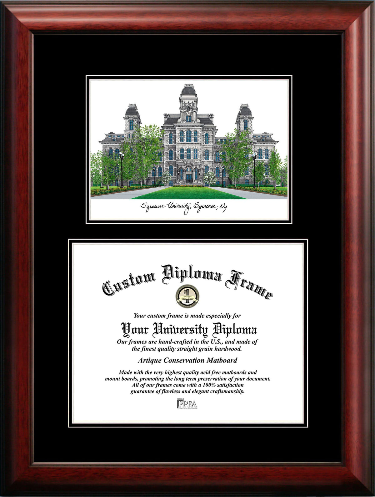 14 x 11 in. Satin Mahogany Diploma Frame G167770