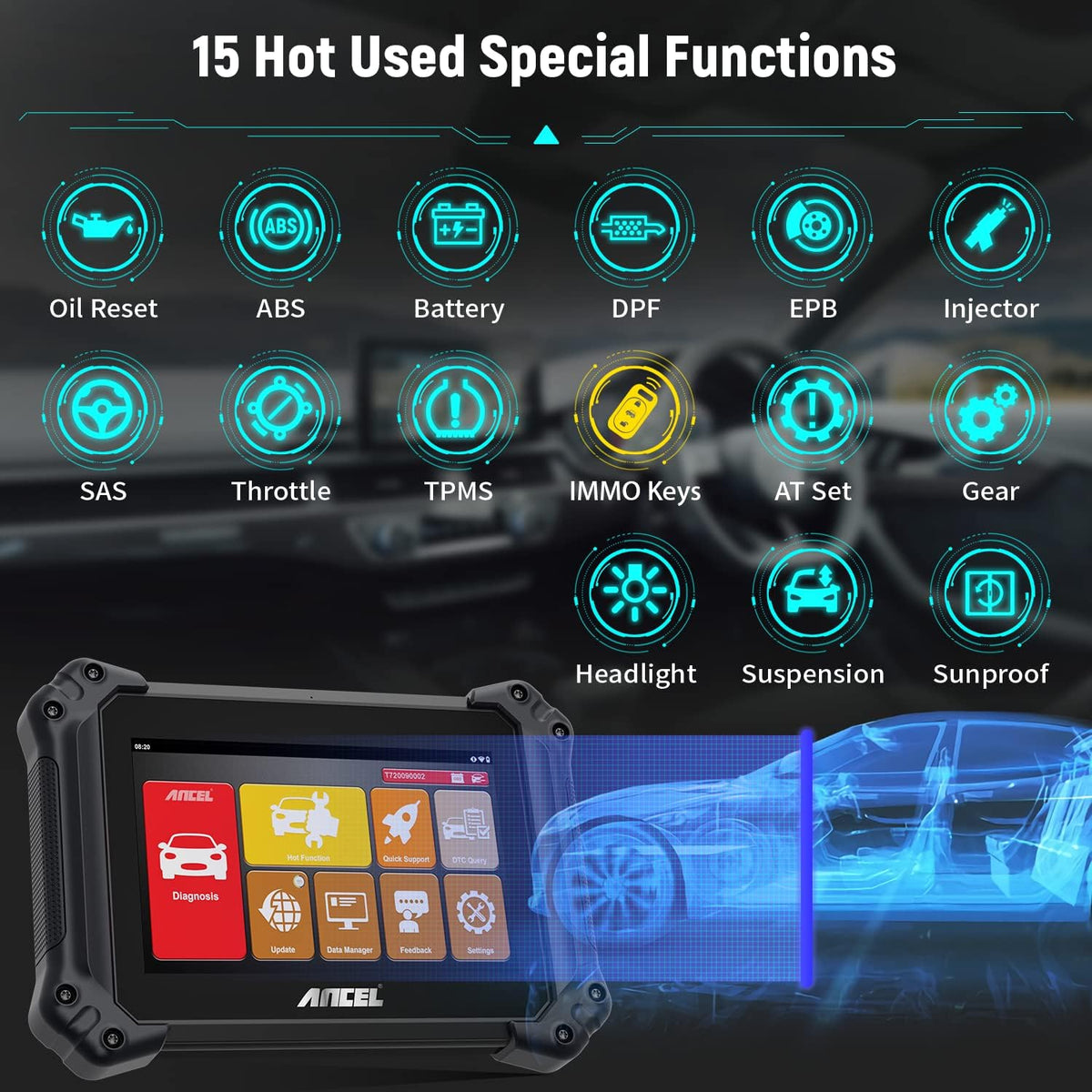 OBD2 All System Car Diagnostic Scanner C9100