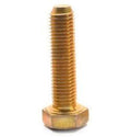1 inch-14 x 7 inch Grade 8 Hex Cap Screw Alloy Steel Yellow Zinc Plated Pk 5 Q408