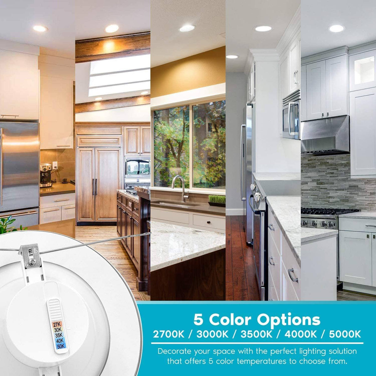 5/6in 14W Dimmable LED Recessed Light 6 Pack S85126