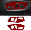 Carbon Fiber Car Seat Adjustment Button Panel Cover Trim Sticker N665