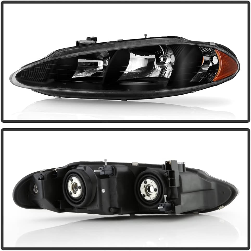 Black Headlights Replacement Driver + Passenger Side B997128