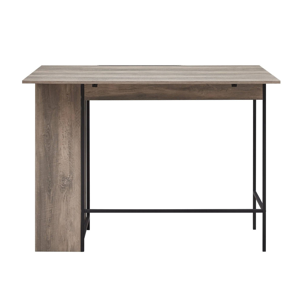 48-Inch Drop Leaf Storage Counter Table K3148