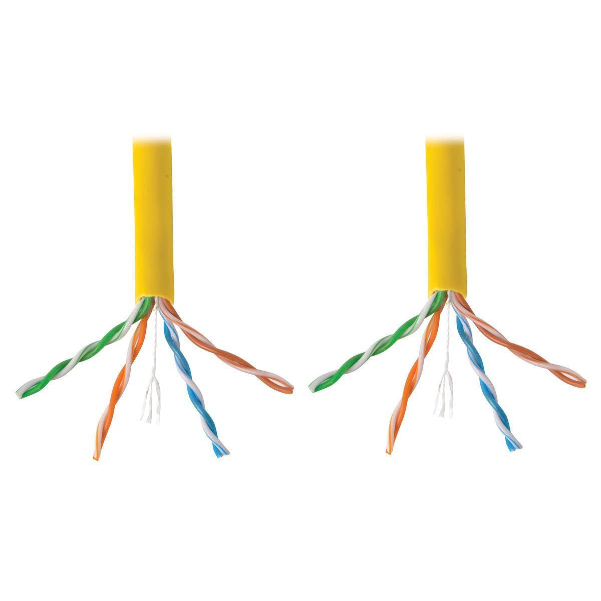 1000ft Cat6 Gigabit Bulk Cable Solid Core CMR PVC Yellow I658