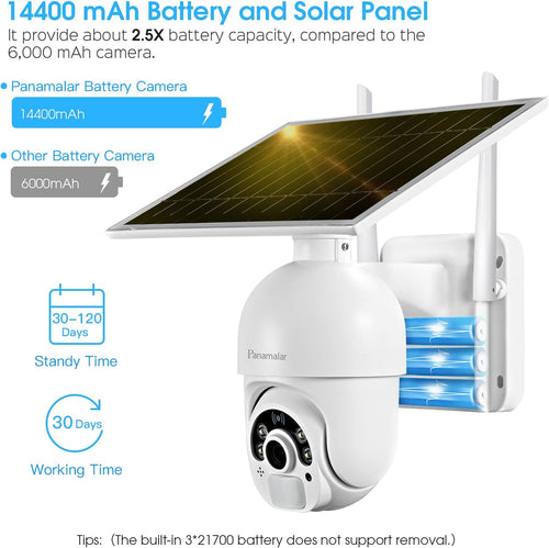 1080P WiFi Wireless Battery Outdoor Security Camera with 360° View J667